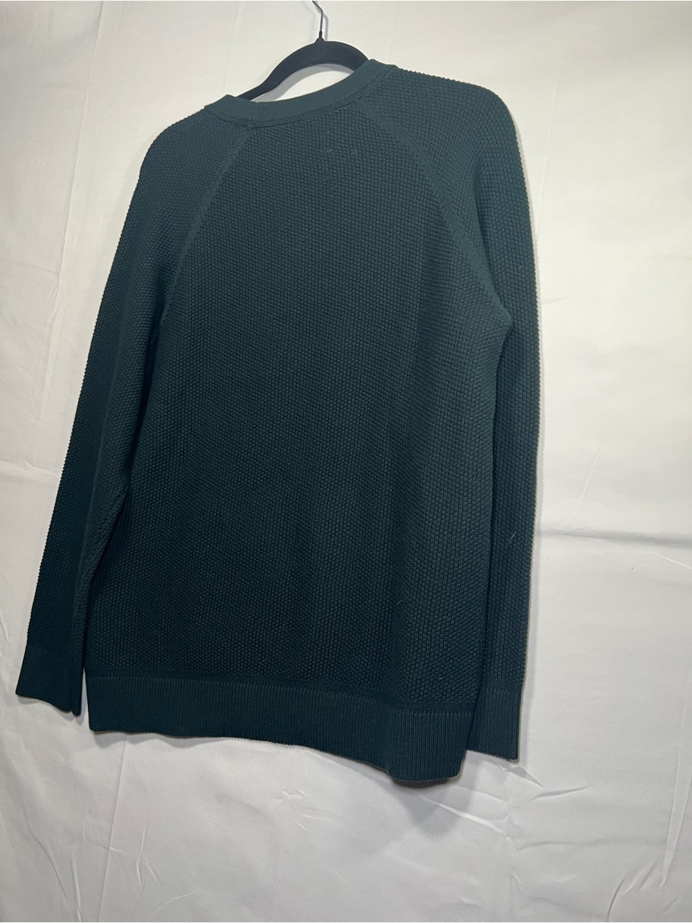The Normal Brand Men’s Dark Green Textured Crewneck Sweater Medium - Picture 8 of 9